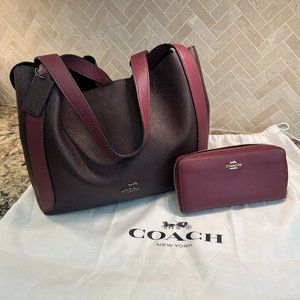Coach- Hadley Colorblock Hobo and Free Wallet